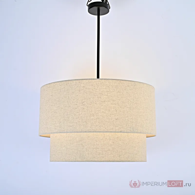 Люстра RH TWO-TIER ROUND Shade Linen от ImperiumLoft