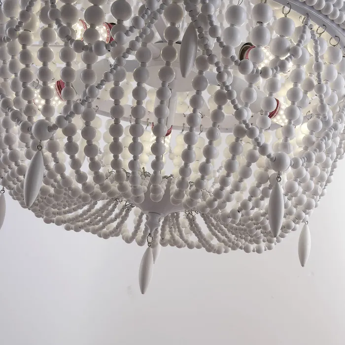 Люстра RH Anselme White Wood Large Chandelier от ImperiumLoft