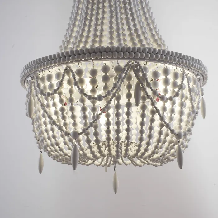 Люстра RH Anselme White Wood Large Chandelier от ImperiumLoft