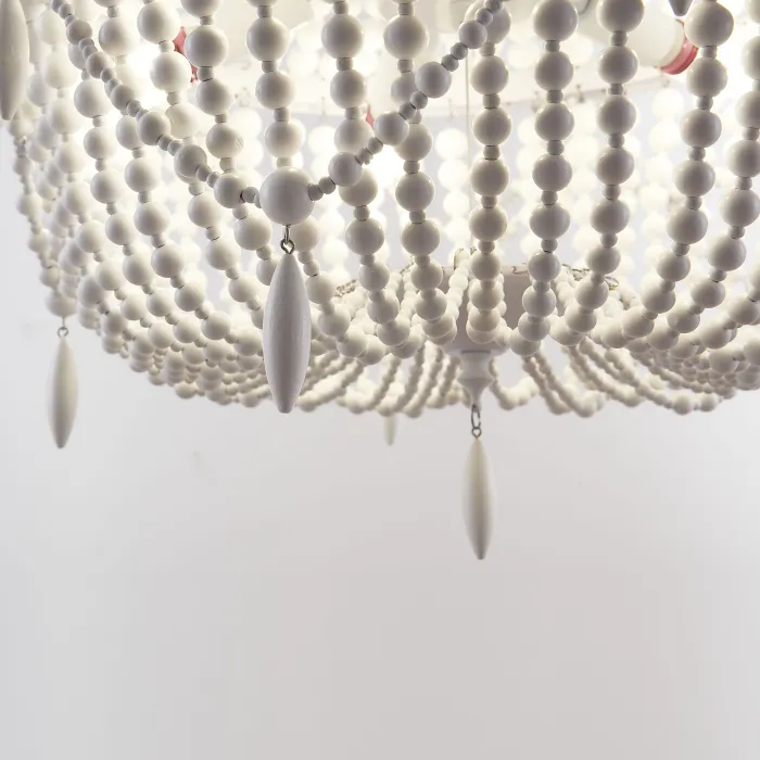 Люстра RH Anselme White Wood Large Chandelier от ImperiumLoft
