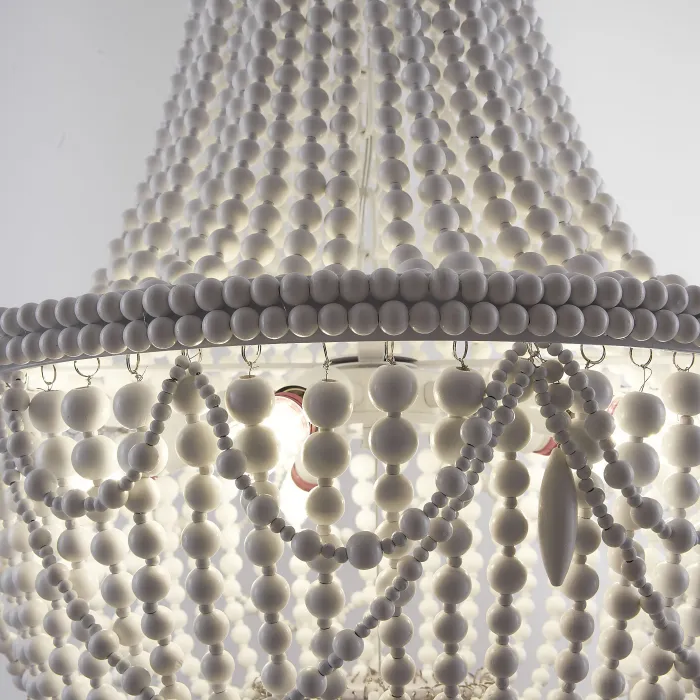 Люстра RH Anselme White Wood Large Chandelier от ImperiumLoft