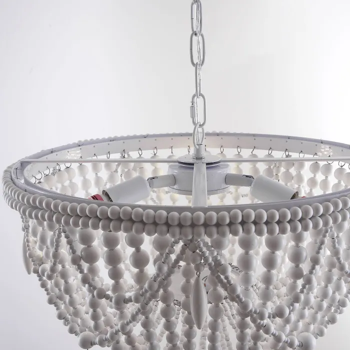 Люстра RH Anselme White Wood Weathered Chandelier от ImperiumLoft