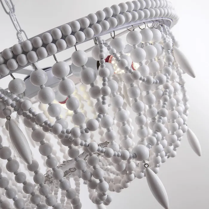 Люстра RH Anselme White Wood Weathered Chandelier от ImperiumLoft