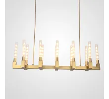 Люстра CANELLE Linear Chandelier 12 Modern Brass