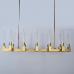 Люстра CANELLE Linear Chandelier 12 Modern Brass от ImperiumLoft