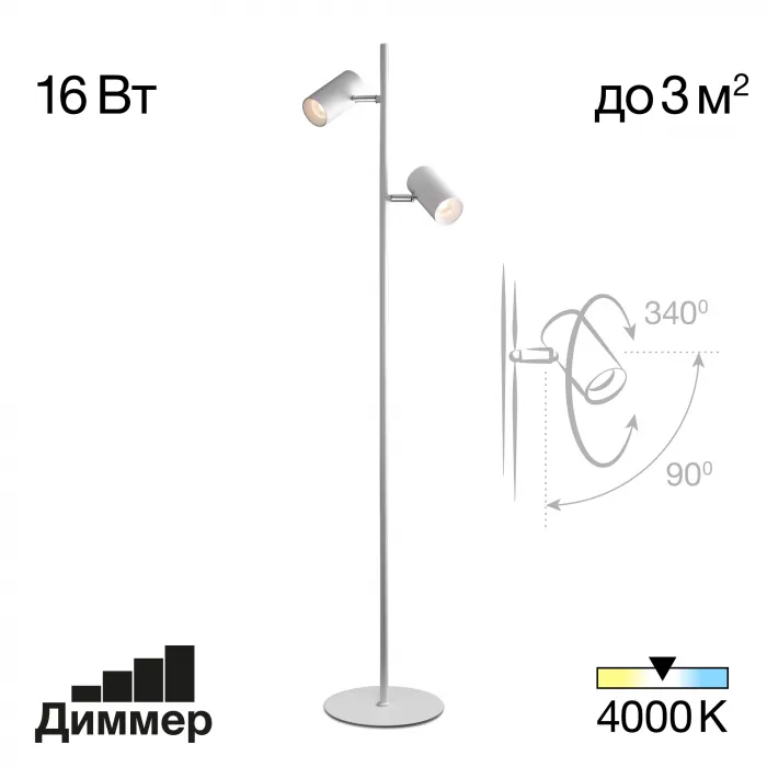 Торшер Citilux Twin CL809010N от ImperiumLoft