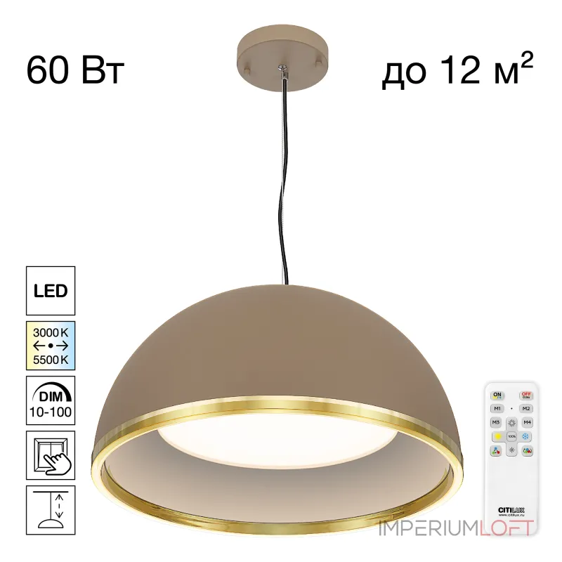 Подвесной светильник Citilux FLOOM CL736252 Подвесной светильник Citilux FLOOM CL736252