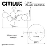 Люстра на штанге Citilux RONNY CL242163 от ImperiumLoft