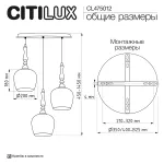 Подвесной светильник Citilux NORT CL475012