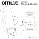 Настенный светильник Citilux AXEL CL512320