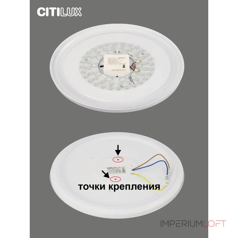 Потолочный светильник с пультом RGB Citilux Симпла CL714480G