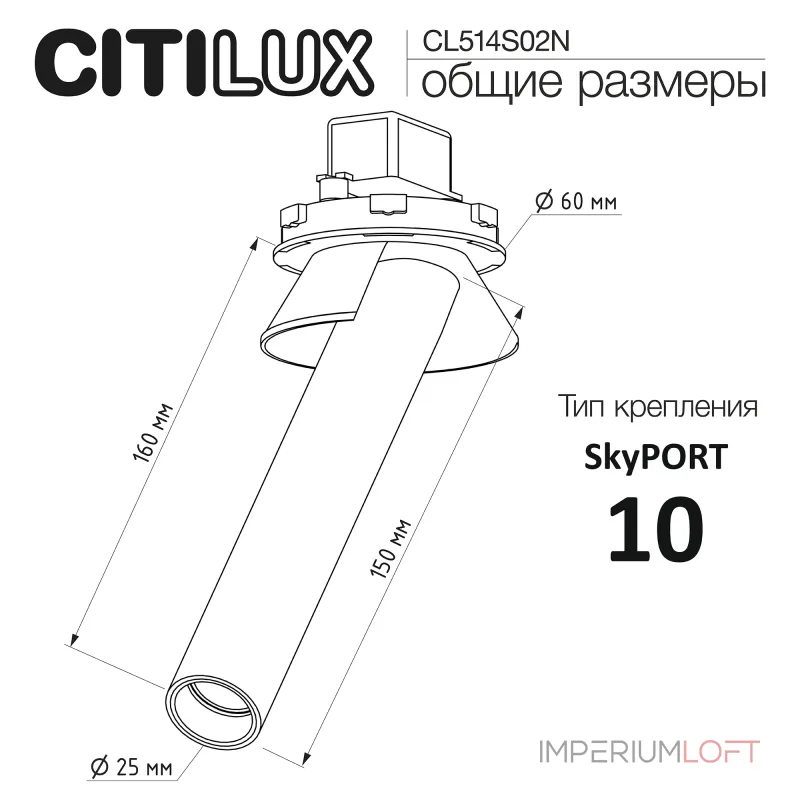 Встраиваемый поворотный спот Citilux STEK CL514S02N Встраиваемый поворотный спот Citilux STEK CL514S02N