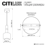 Подвесной светильник Citilux LASS CL249011