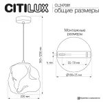 Подвесной светильник Citilux ROCKA CL247081