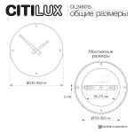Настенный светильник с часами Citilux MARES CL246015