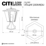 Уличный парковый светильник Citilux FORTS CLU10С от ImperiumLoft