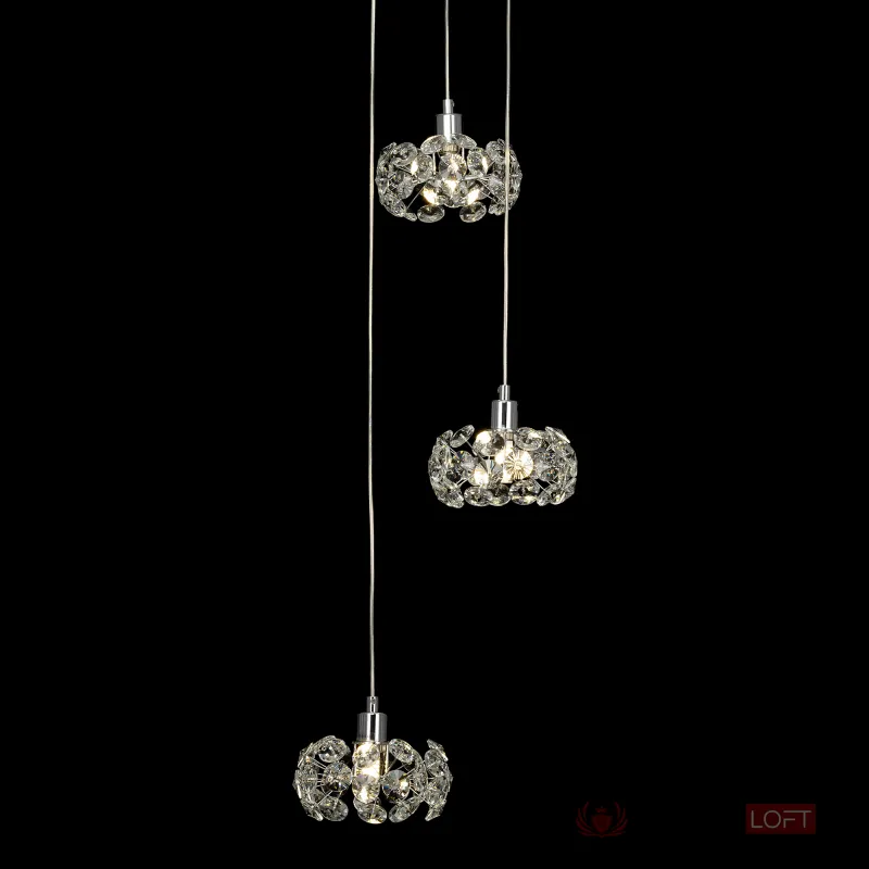 Хрустальный подвесной светильник Хром Citilux Eletto Betsy EL322P03.1 от ImperiumLoft