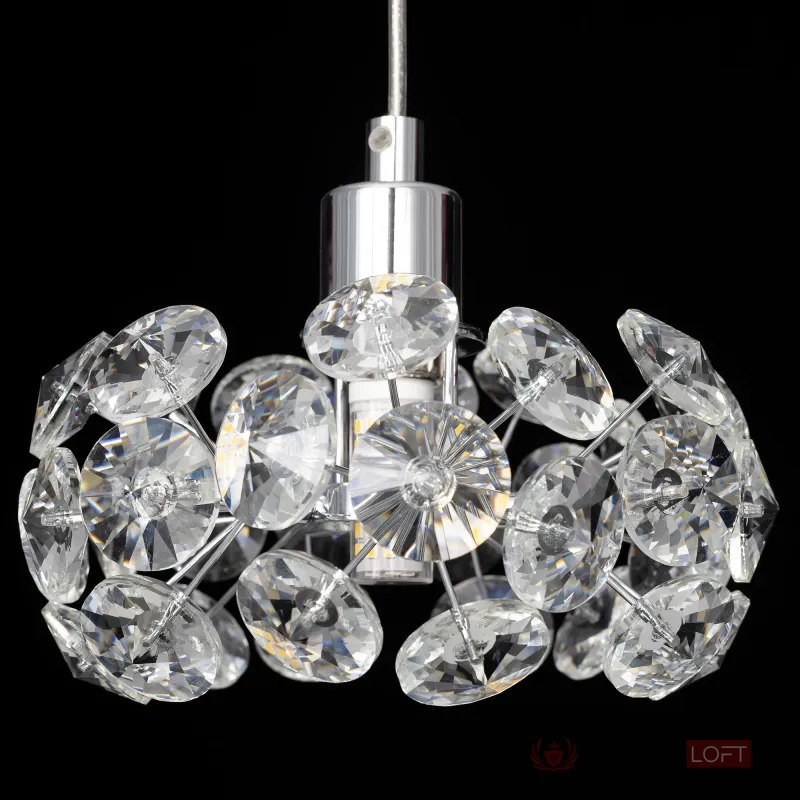 Хрустальный подвесной светильник Хром Citilux Eletto Betsy EL322P03.1 от ImperiumLoft