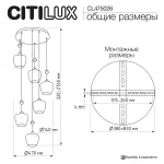 Подвесная люстра Citilux NORT CL475026