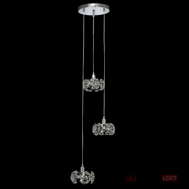 Хрустальный подвесной светильник Хром Citilux Eletto Betsy EL322P03.1 от ImperiumLoft