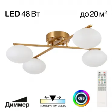 Потолочная люстра Citilux ATMAN SMART CL226A143 RGB LED Потолочная люстра Citilux ATMAN SMART CL226A143 RGB LED