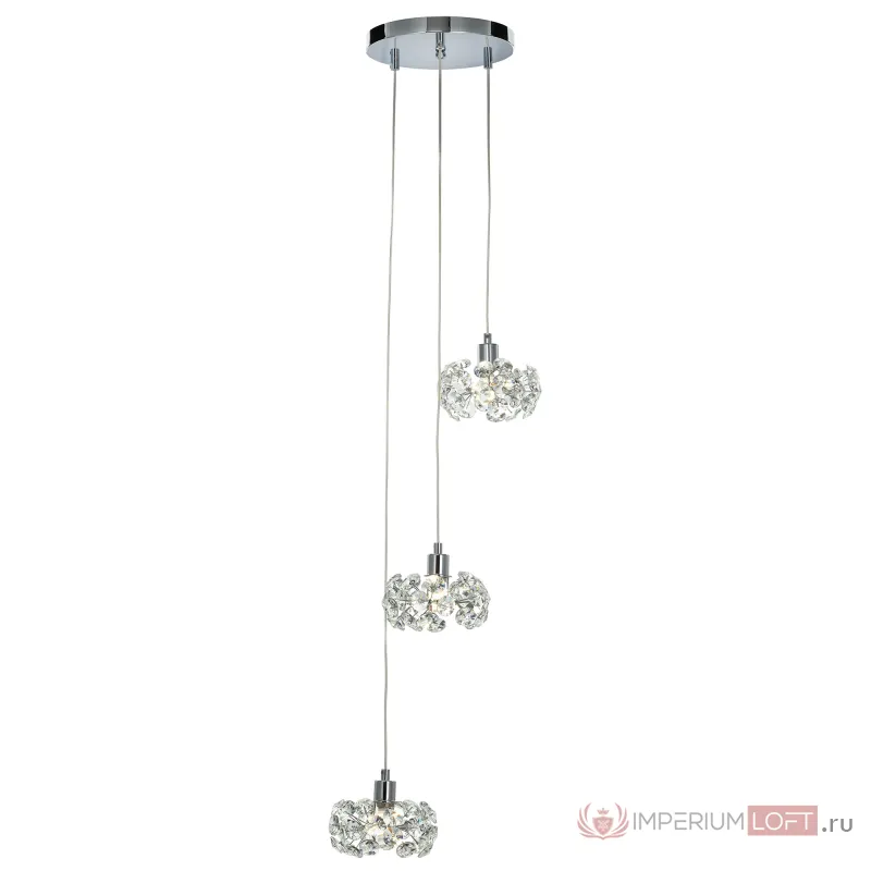 Хрустальный подвесной светильник Хром Citilux Eletto Betsy EL322P03.1 от ImperiumLoft