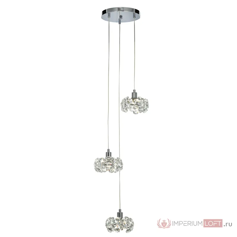 Хрустальный подвесной светильник Хром Citilux Eletto Betsy EL322P03.1 от ImperiumLoft