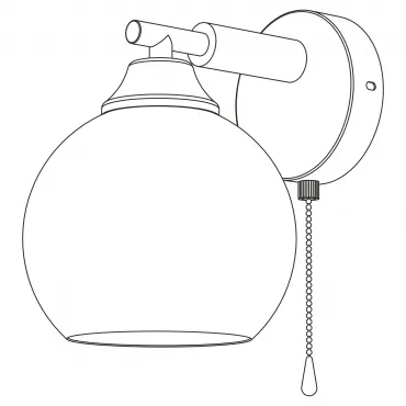 Бра с выключателем Чёрное Citilux TIKA CL133411