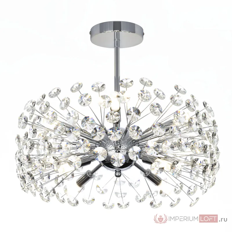 Хрустальная люстра на штанге Хром Citilux Eletto Betsy EL322CA08.1 от ImperiumLoft