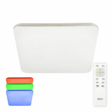 Потолочный светильник с пультом RGB LED Citilux Симпла CL714K480G Потолочный светильник с пультом RGB LED Citilux Симпла CL714K480G