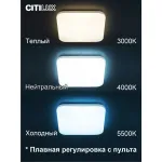 Потолочный светильник с пультом RGB LED Citilux Симпла CL714K480G