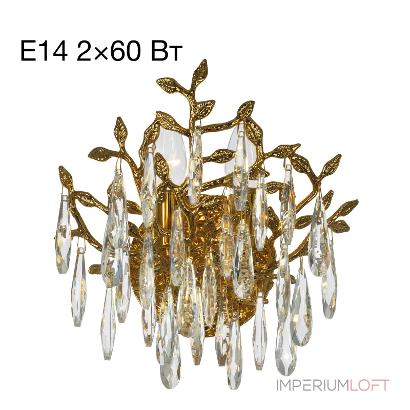 Бра хрустальное Золото Citilux RITZ CL310022