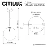 Подвесной светильник Citilux ORTON CL202022