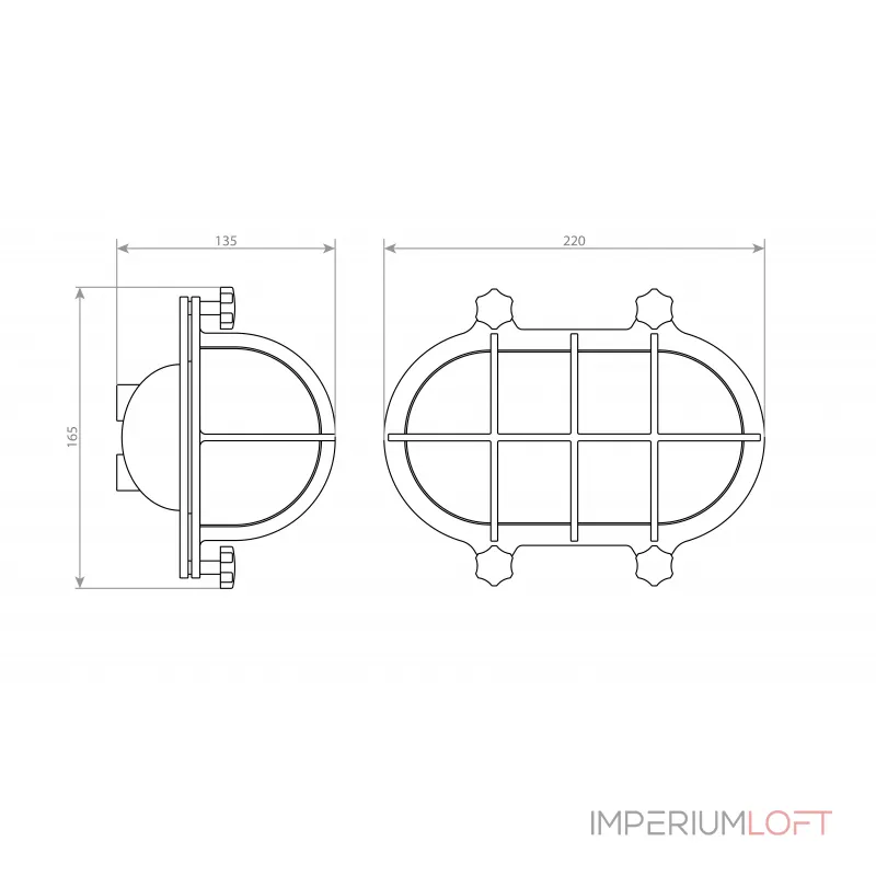 Настенный уличный светильник Covali WL-50126 от ImperiumLoft Настенный уличный светильник Covali WL-50126 от ImperiumLoft