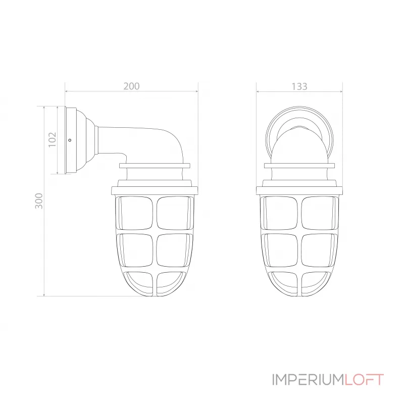 Настенный уличный светильник Covali WL-59895 от ImperiumLoft