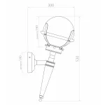 Настенный уличный светильник Covali WL-30563 от ImperiumLoft
