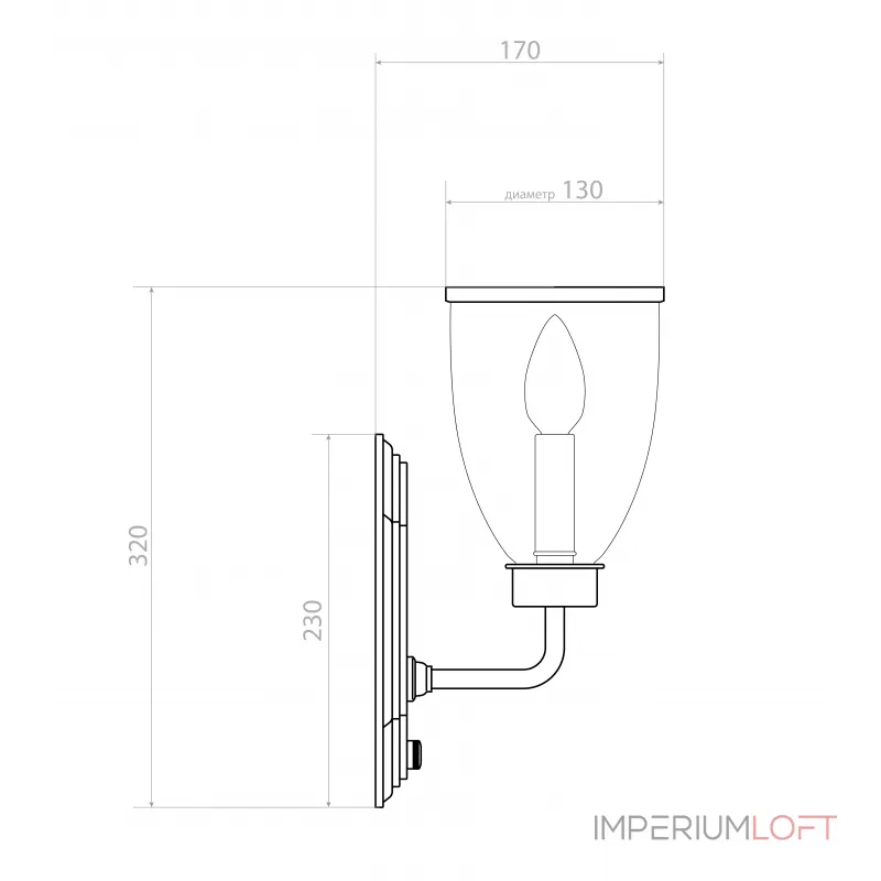Настенный светильник Covali WL-38007 Настенный светильник Covali WL-38007