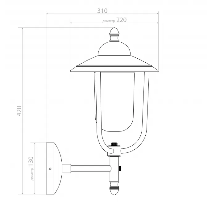 Настенный уличный светильник Covali WL-31080 от ImperiumLoft