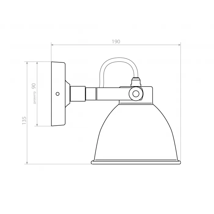 Настенный светильник Covali WL-30227 от ImperiumLoft