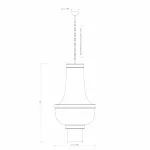 Подвесная люстра Covali JPL-10478a