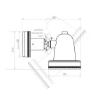 Настенный уличный светильник Covali WL-38026