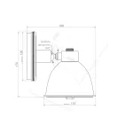 Настенный уличный светильник Covali WL-38034