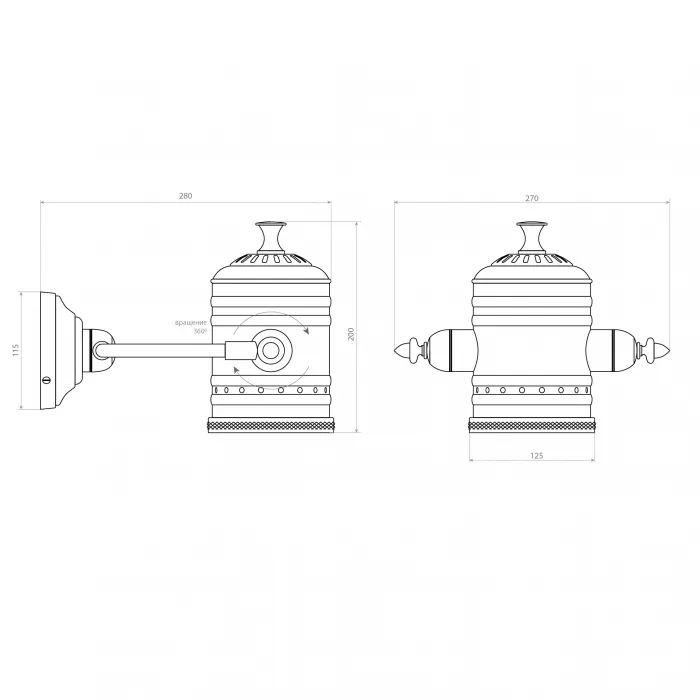 Настенный светильник Covali WL-30858 от ImperiumLoft