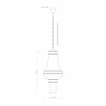 Подвесная люстра Covali JPL-10477