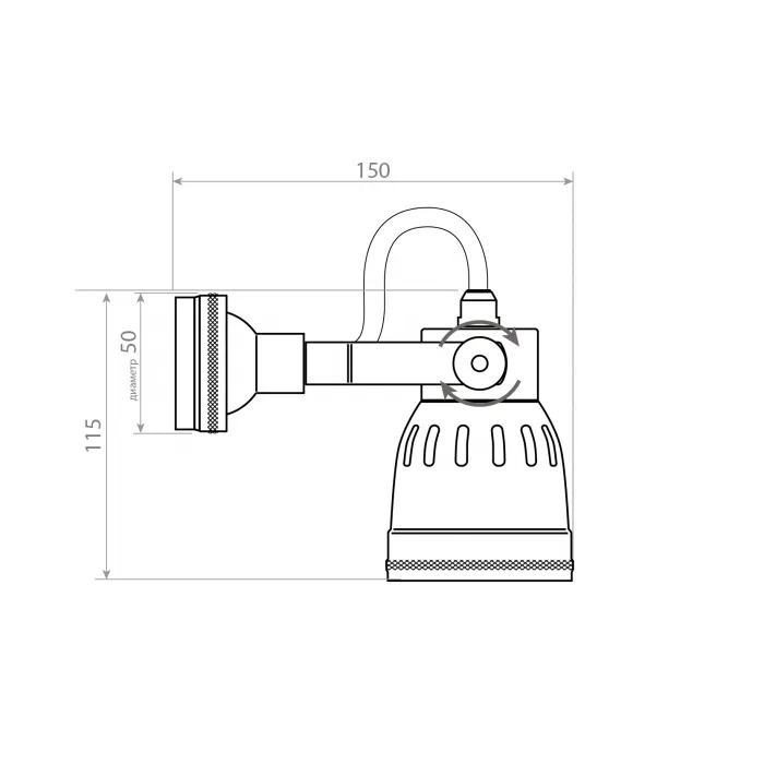 Настенный светильник Covali WL-30402 от ImperiumLoft