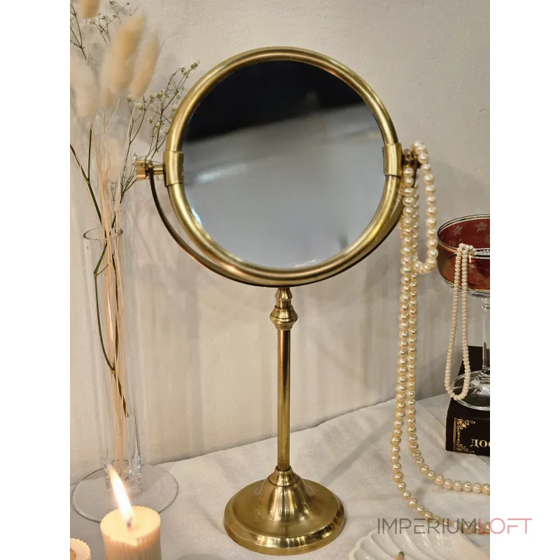 Зеркало настольное косметическое двустороннее Covali SH-5904G от ImperiumLoft