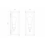 Настенный уличный светильник Covali WL-38004 от ImperiumLoft