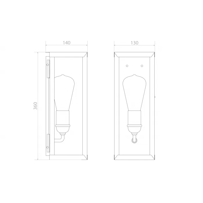 Настенный уличный светильник Covali WL-38004 от ImperiumLoft