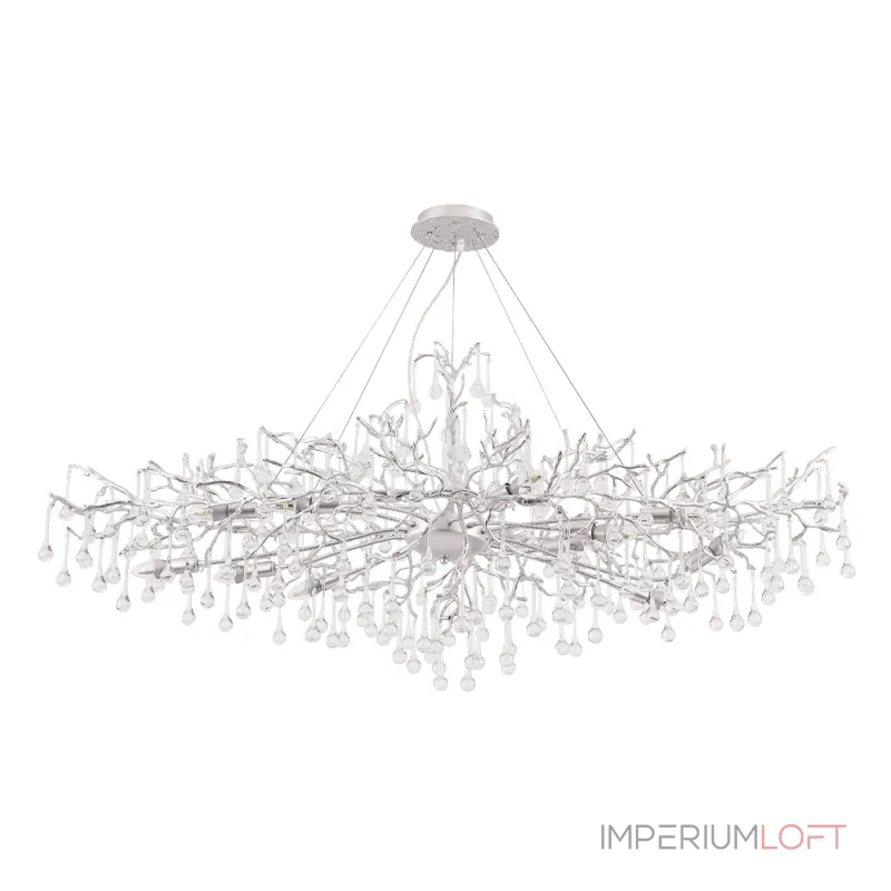 Подвесная люстра Crystal Lux REINA V2 SP12 L1500 SILVER PATINA