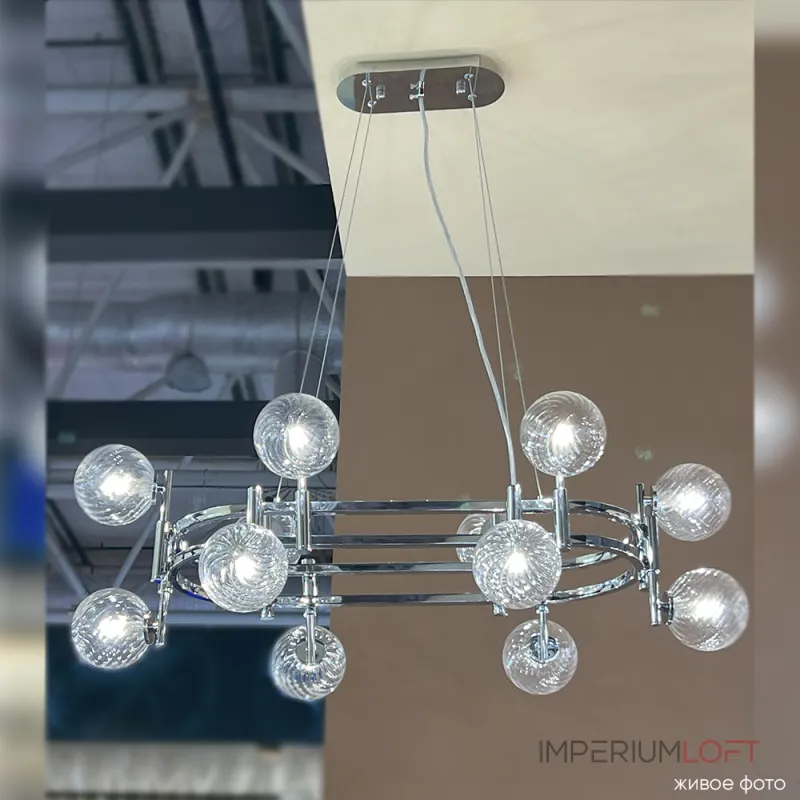 Подвесная люстра Crystal Lux LUXURY SP12L CHROME
